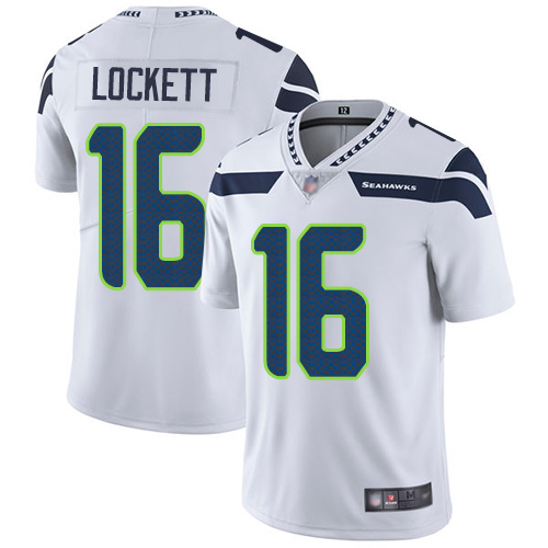 Seattle Seahawks Limited White Men Tyler Lockett Road Jersey NFL Football #16 Vapor Untouchable->seattle seahawks->NFL Jersey
